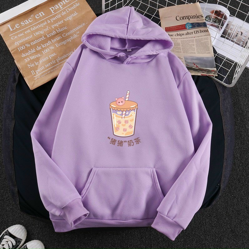ÁO KHOÁC HOODIE NAM IN HÌNH LY TRÀ SỮA CỰC XINH XẮN CHẤT VẢI NỈ LÓT BÔNG DÀY DẶN CỰC ẤM