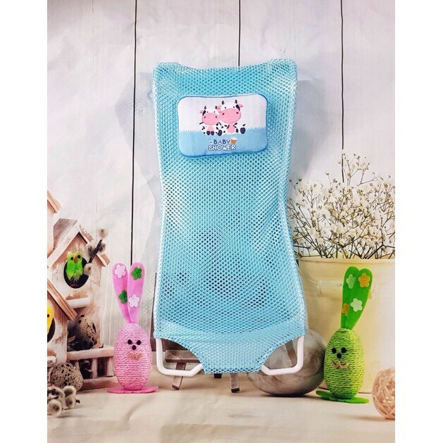 [Hcm] Mesh Bath Chair with Pillow for Baby