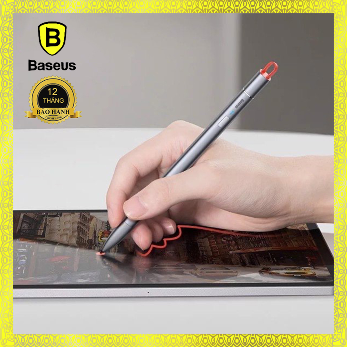 Bút cảm ứng Stylus dành cho iPad Baseus Square Line Capacitive (iPad Pro 11’ 12.9’, Mini 5, Air 3, iPad 2018/2020)