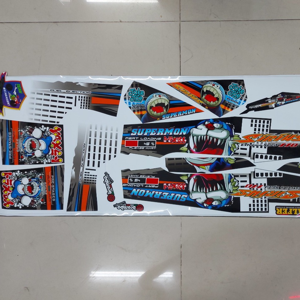 [HCM]Tem rời sirius mẫu doremon bao ngầu 3 lớp cao cấp