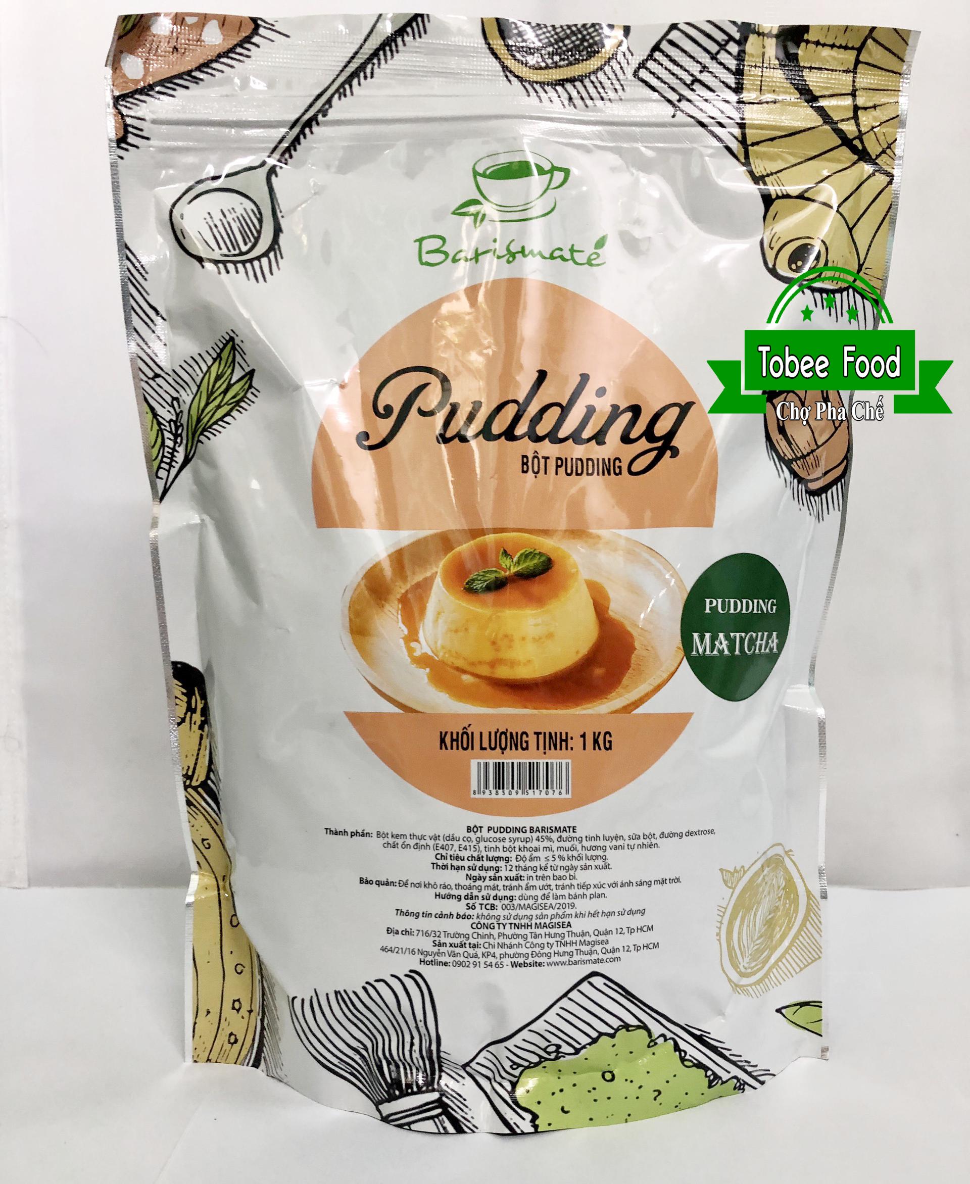 Bột Plan Matcha Barismate 1kg - Bột làm pudding trà sữa thơm ngon | Giá tốt