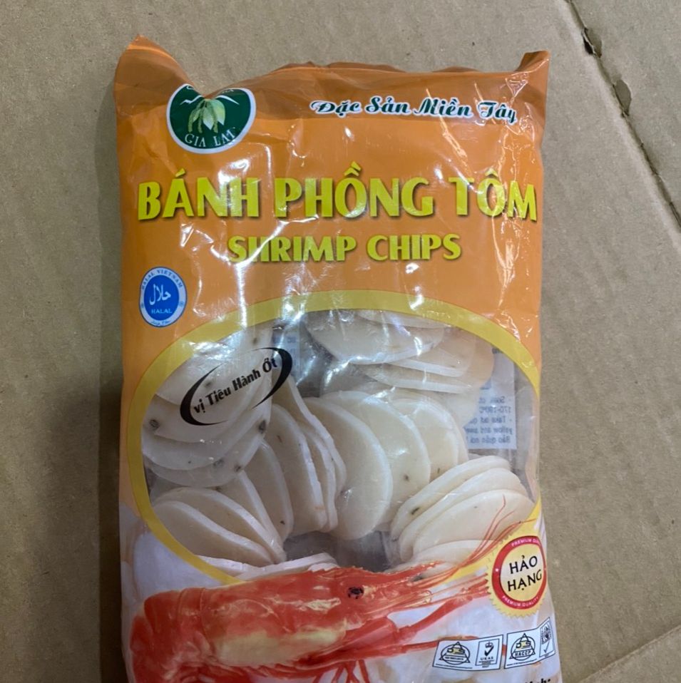 Gói 200G Bánh Phồng Tôm Shrimp chips Hảng Hạng