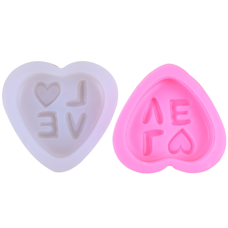 Khuôn Silicon hình Trái tim Love