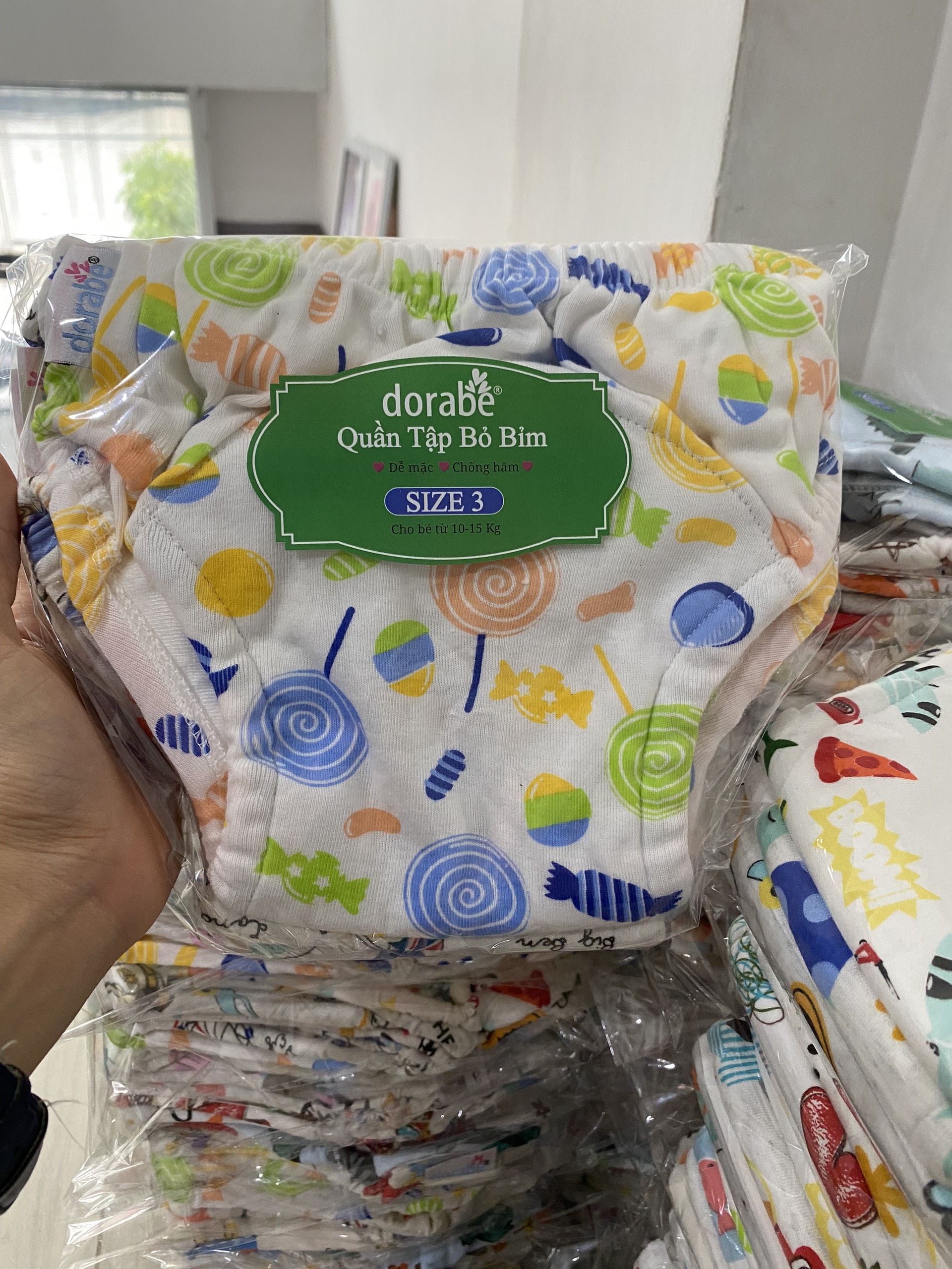 COMBO 5 QUẦN BỈM DORABE LOẠI 8 LỚP SIZE 3