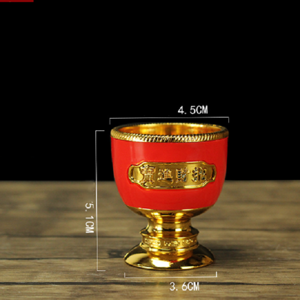 [Bán lẻ] Bình,Chum,Ly,,Chén,Đũa -  thờ cúng bàn thờ Đủ loại(Sắc Đỏ Vàng)