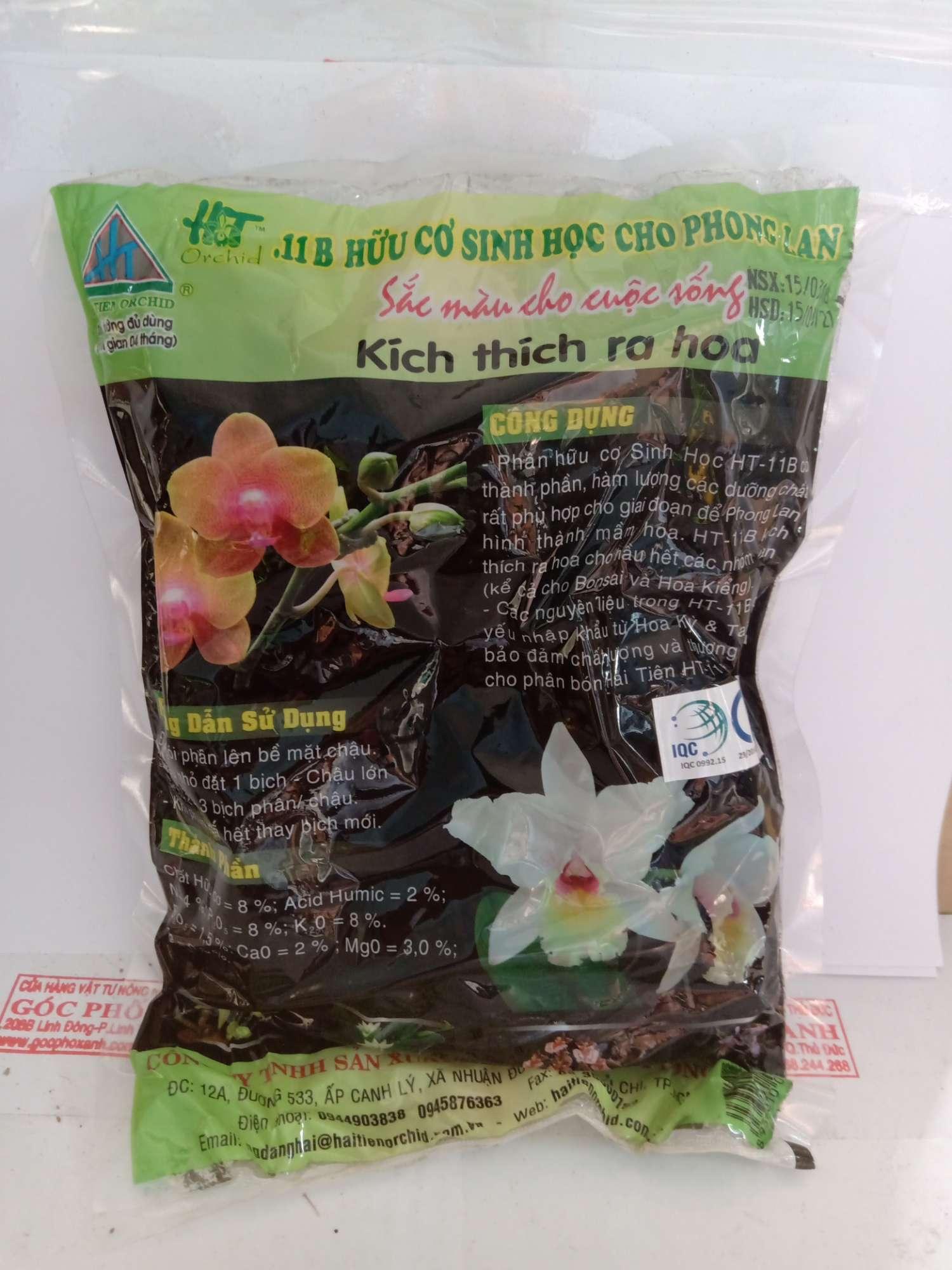 Phân túi lưới tan chậm kích thích ra hoa