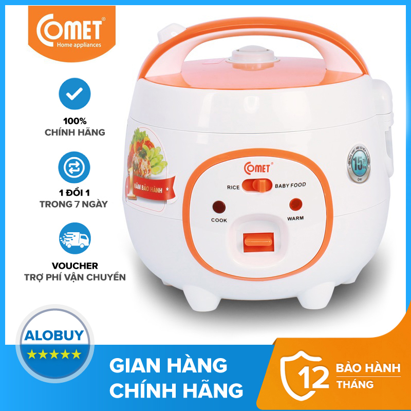 Nồi cơm điện nắp gài Comet CM8006N 0.8L
