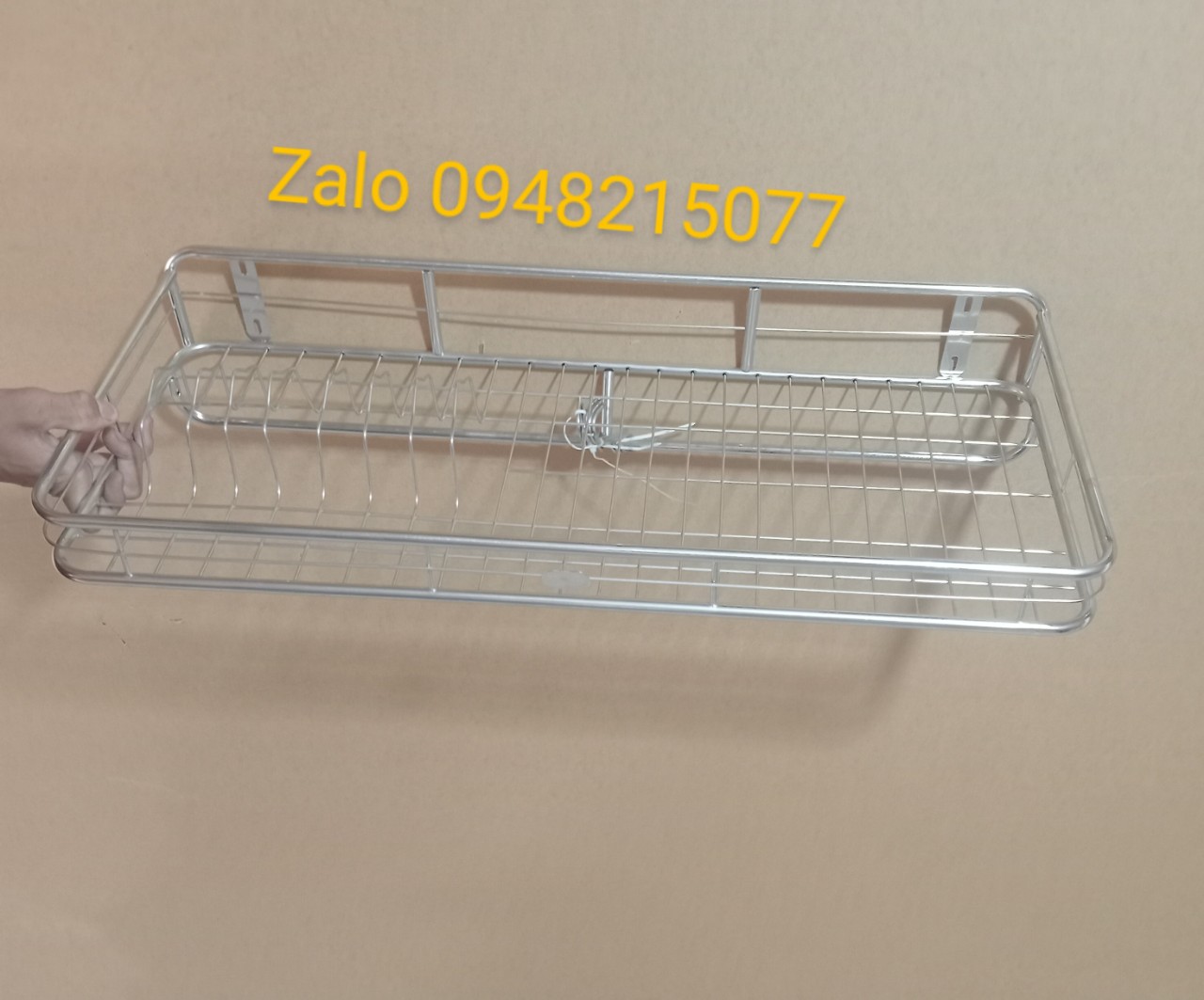 kệ treo 1 tầng inox, giá treo inox đựng chén đĩa nhà bếp ( ĐỦ SIZE)