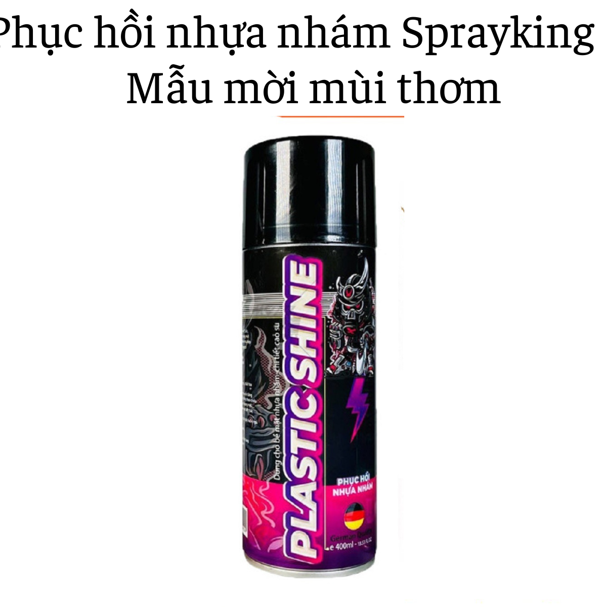 [Mẫu mới ] Chai Phục hồi nhựa nhám SPRAYKING 400ml cho xe máy oto xe điện
