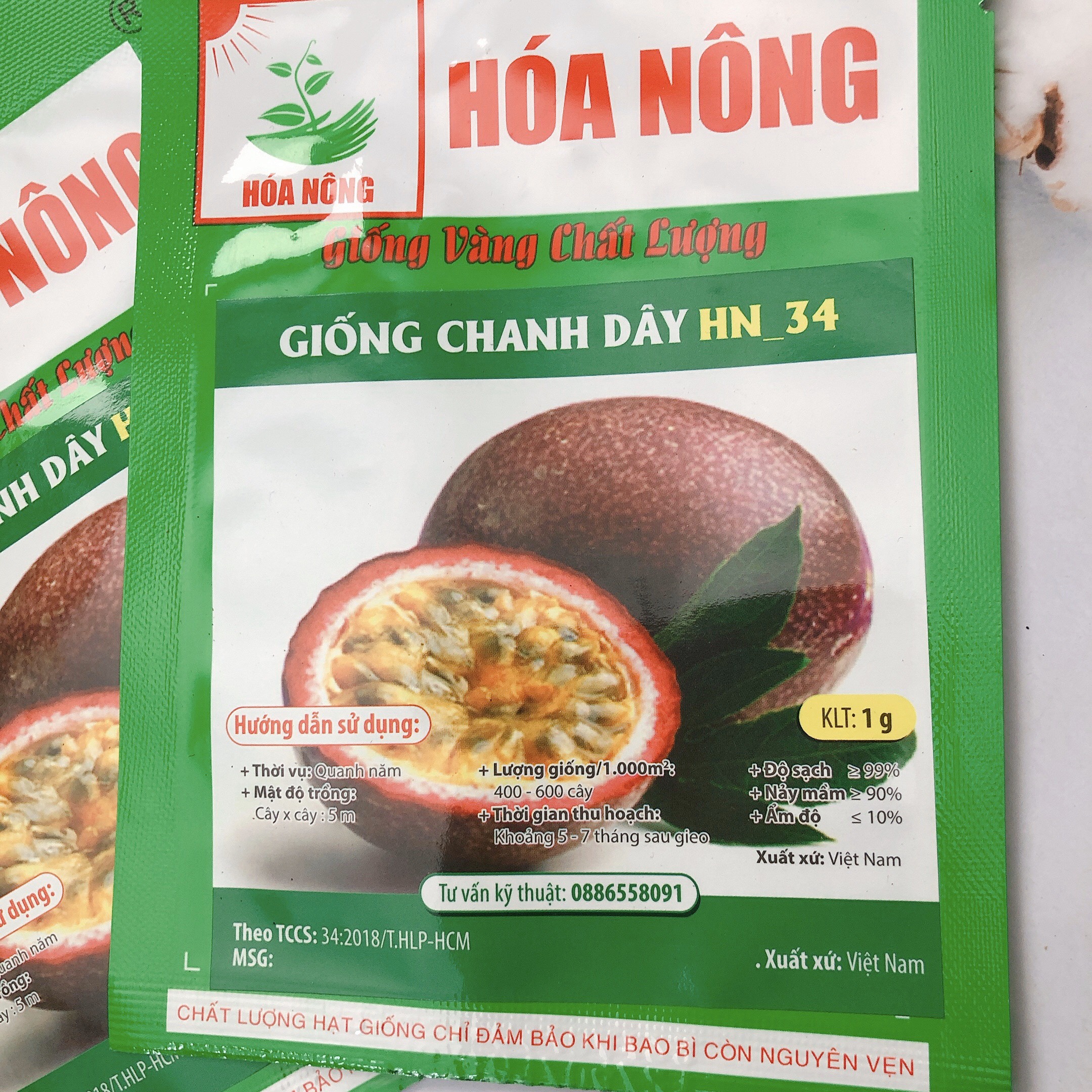 Hạt giống Chanh dây HN-34 gói 5gr
