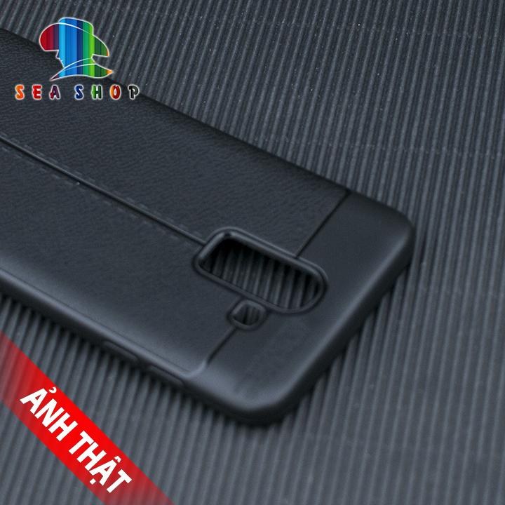 Ốp lưng Samsung Galaxy J8 vân da loại A