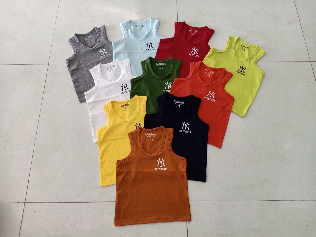 SET 5 ÁO THUN BA LỖ CHO BÉ GÁI, BÉ TRAI
