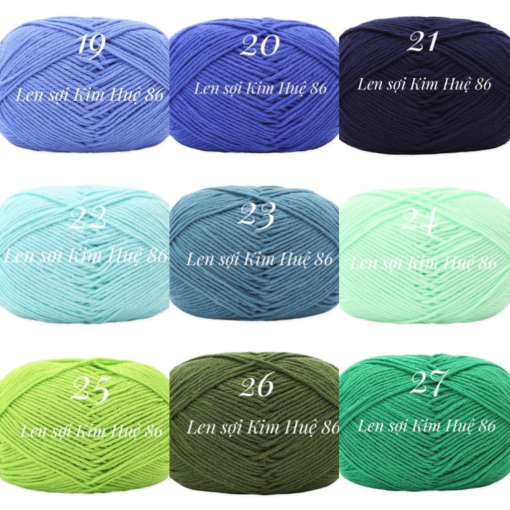 Len milk cotton Mianbao cuộn 40gr