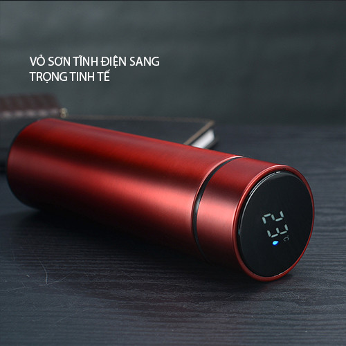 [HCM]Bình Giữ Nhiệt 500ML Có Đèn Led Báo Nhiệt Độ