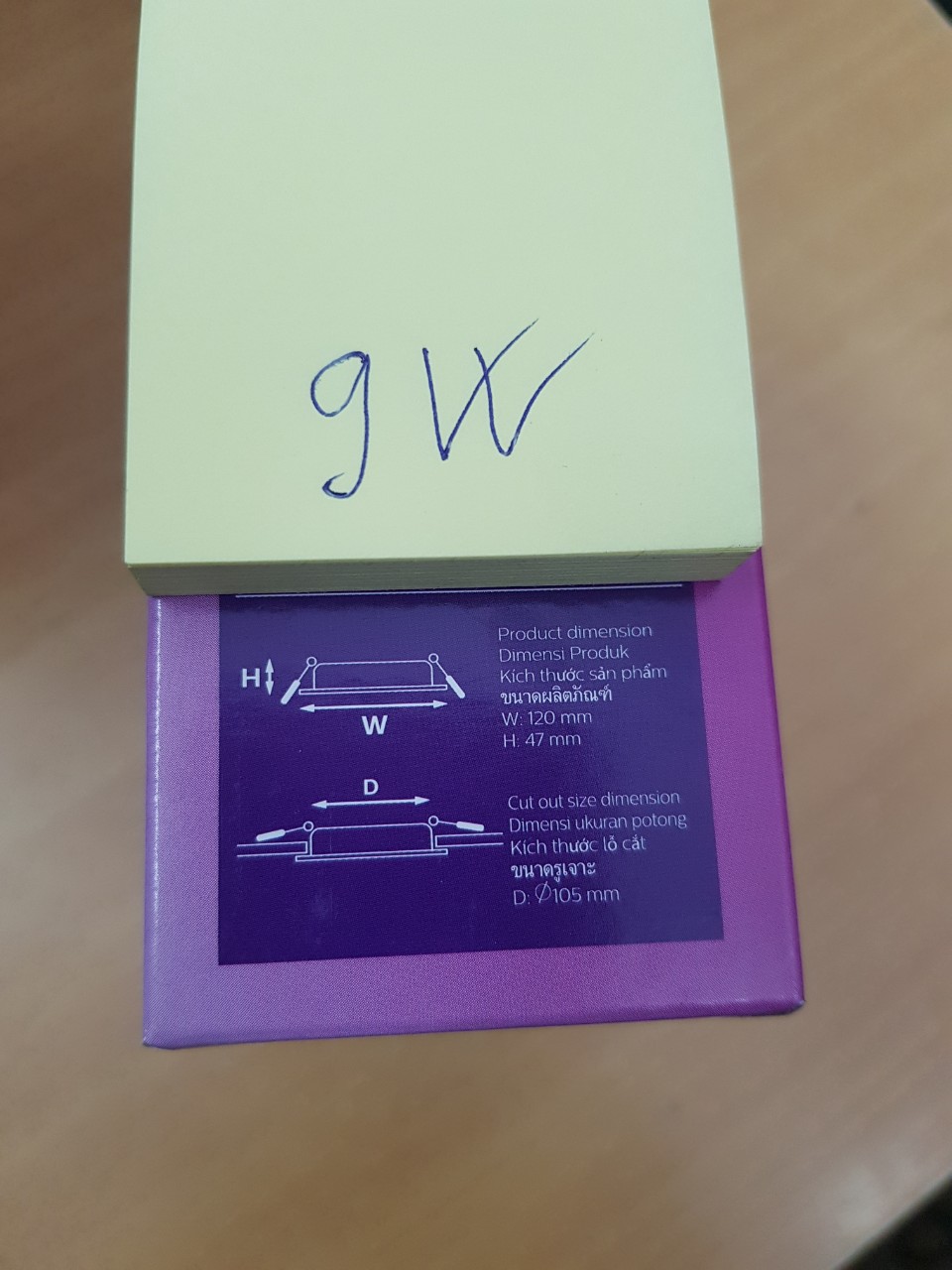 Đèn led âm trần 9w philips