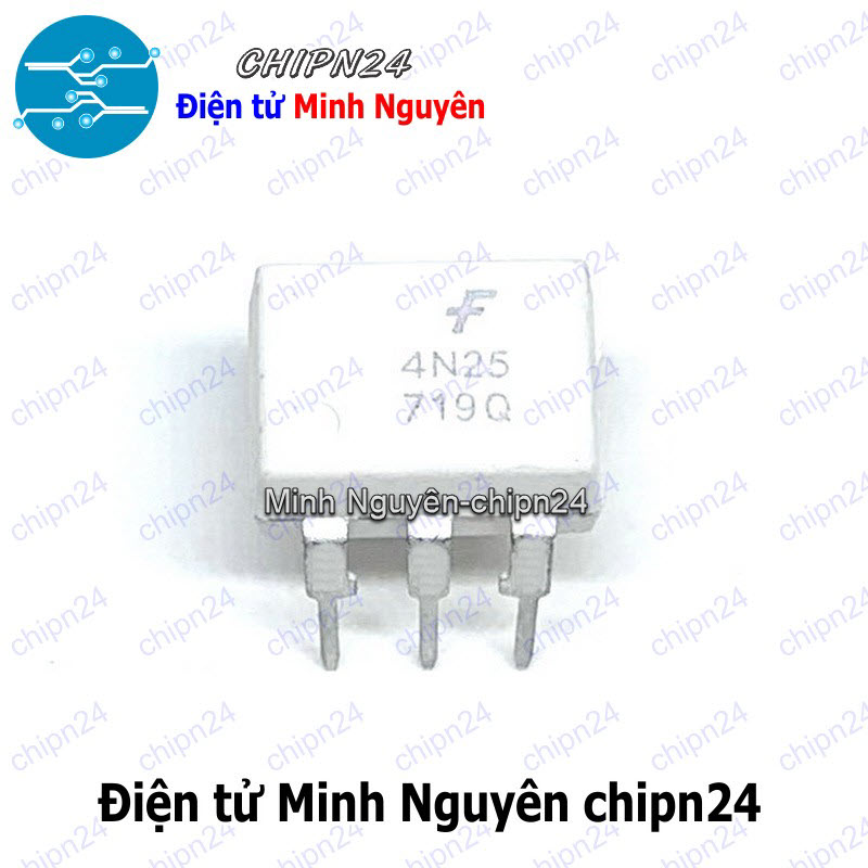 [2 con] (DT) Opto 4N25 DIP-6 Trắng Hàng Tốt (4N25M) - HH006032