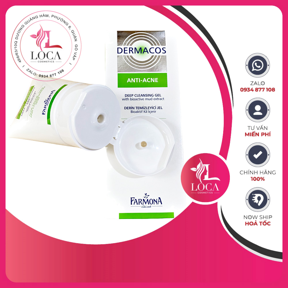 [HCM]Sữa Rửa Mặt Dermacos cho da dầu mụn 150ml