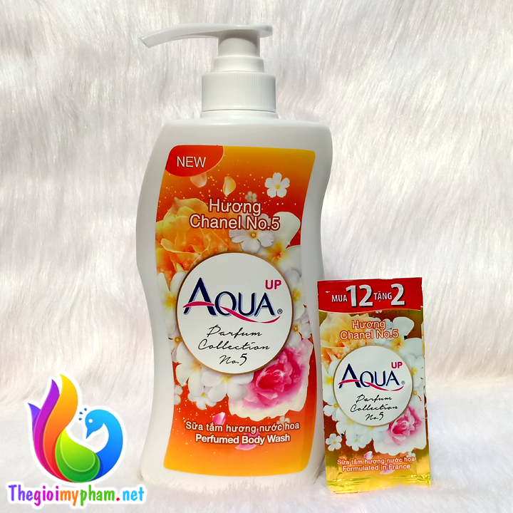 Sữa Tắm Hương Nước Hoa Aqua No.5 550ml - Tặng 1 dây sữa tắm Aqua