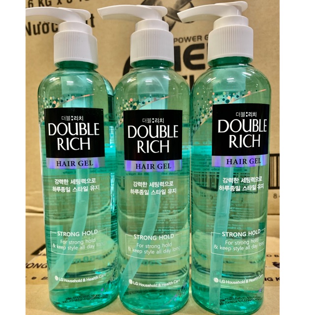 [HCM]GEL GIỮ NẾP TÓC CỰC MẠNH CHO TÓC UỐN DOUBLE RICH 250ML
