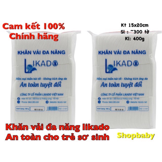 KHĂN GIẤY ĐA NĂNG LIKADO 400G/ 300 TỜ