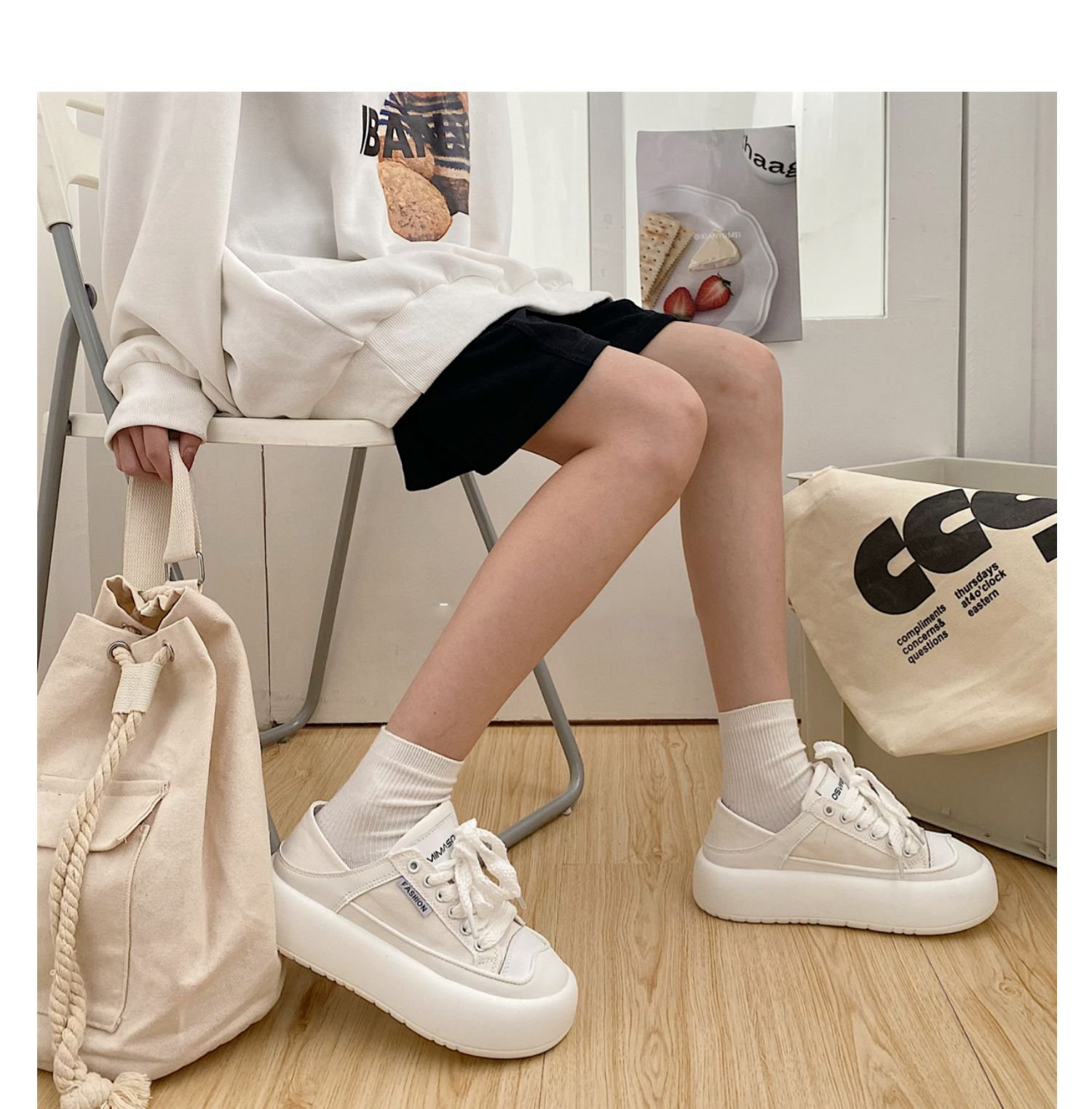 Giày Bánh Mì Đế Dày 5cm Mẫu Mới 2022 - ℂ𝔸𝕄𝕊𝕋𝕆ℝ𝔼