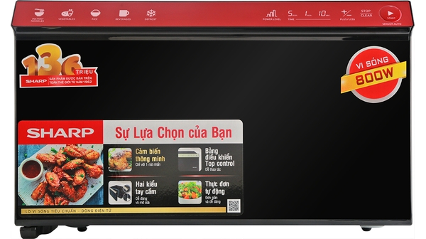 Lò Vi Sóng Điện Tử Sharp R-29D2(R)VN (22L) (Giá áp dụng giao tại HN, HCM& các tỉnh liên hệ shop)