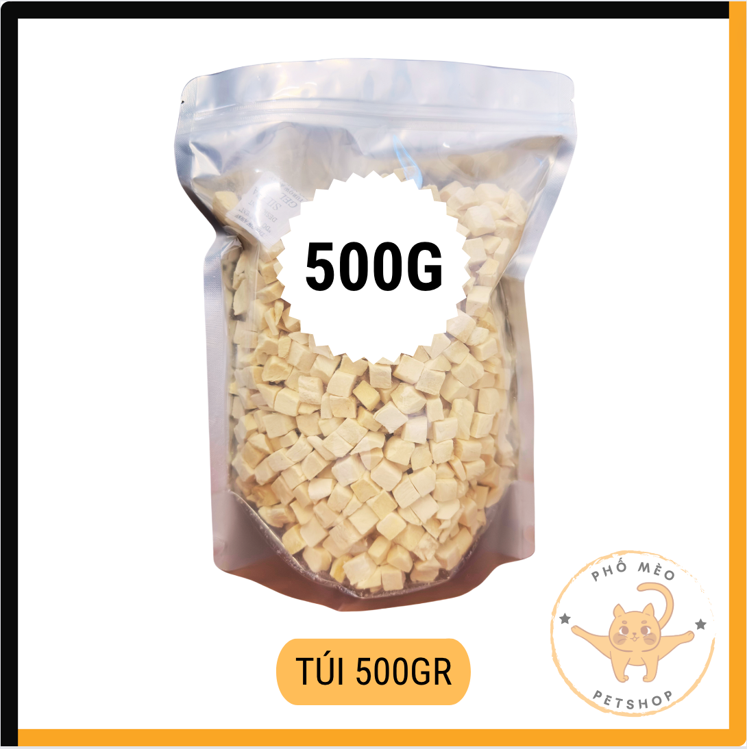 Ức gà sấy cho mèo