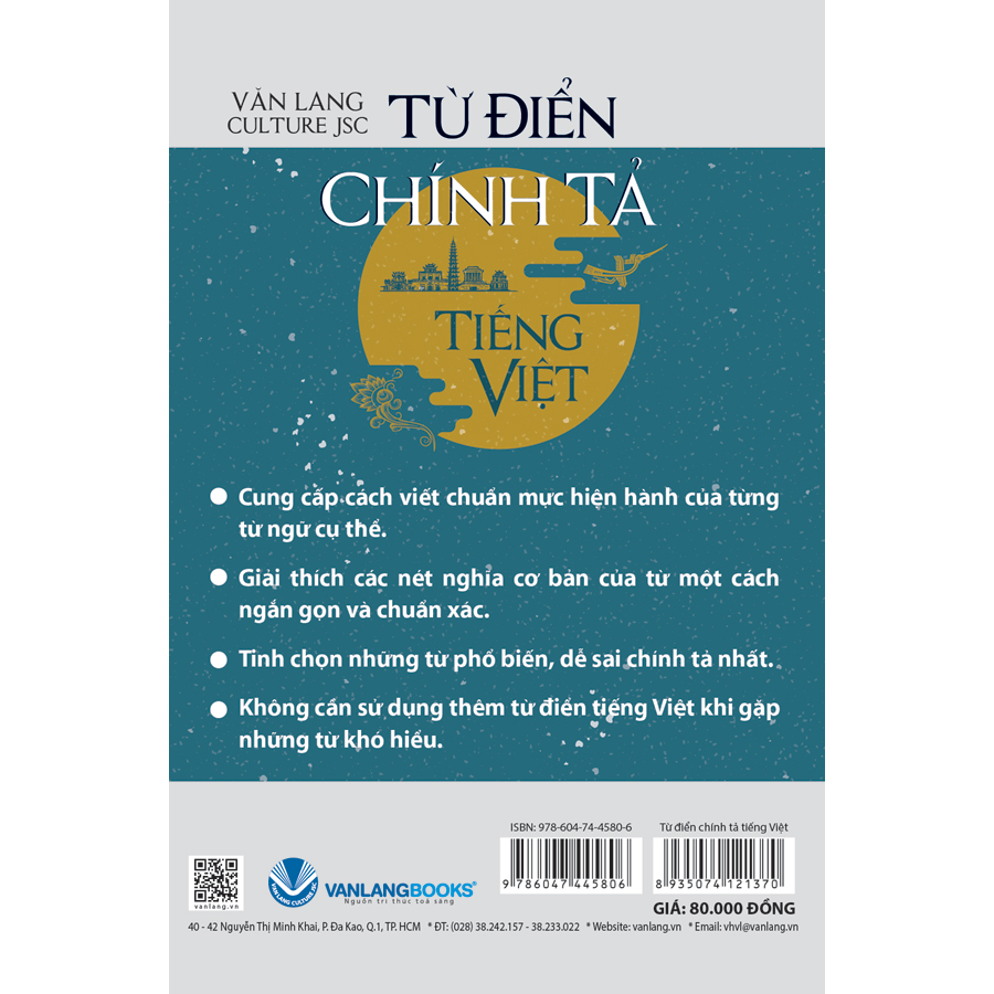 Fahasa - Từ Điển Chính Tả Tiếng Việt (Tác Phẩm Được Viện Ngôn Ngữ Học Thẩm Định)