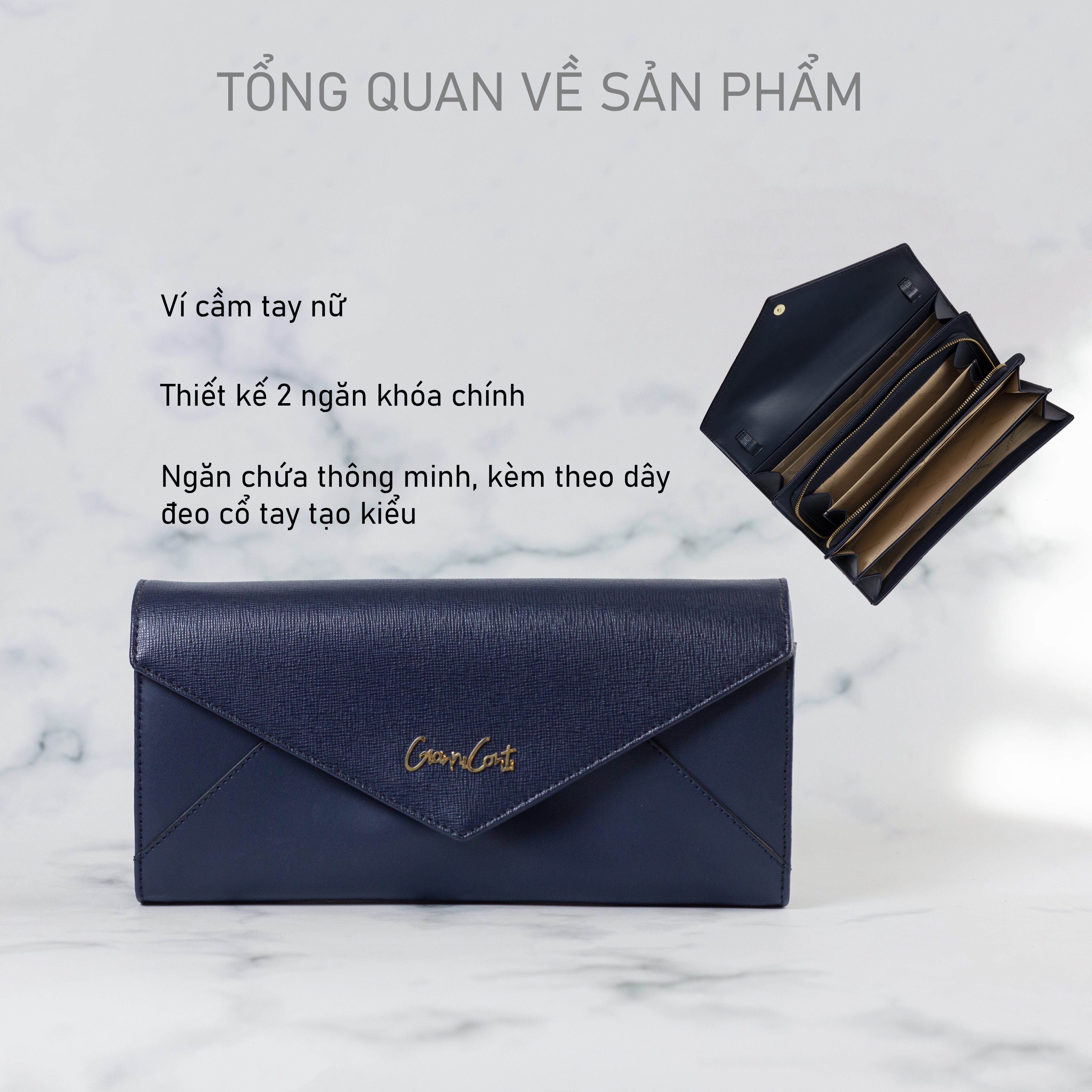 Ví Nữ Cao Cấp Gianni Conti Italy - 498294NAV