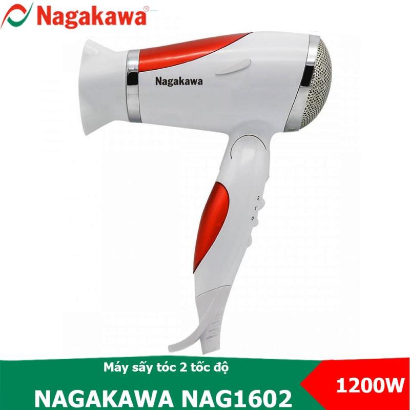 Máy sấy tóc 2 tốc độ, 1200W Nagakawa NAG1602 thiết kế tay cầm gập được giá rẻ