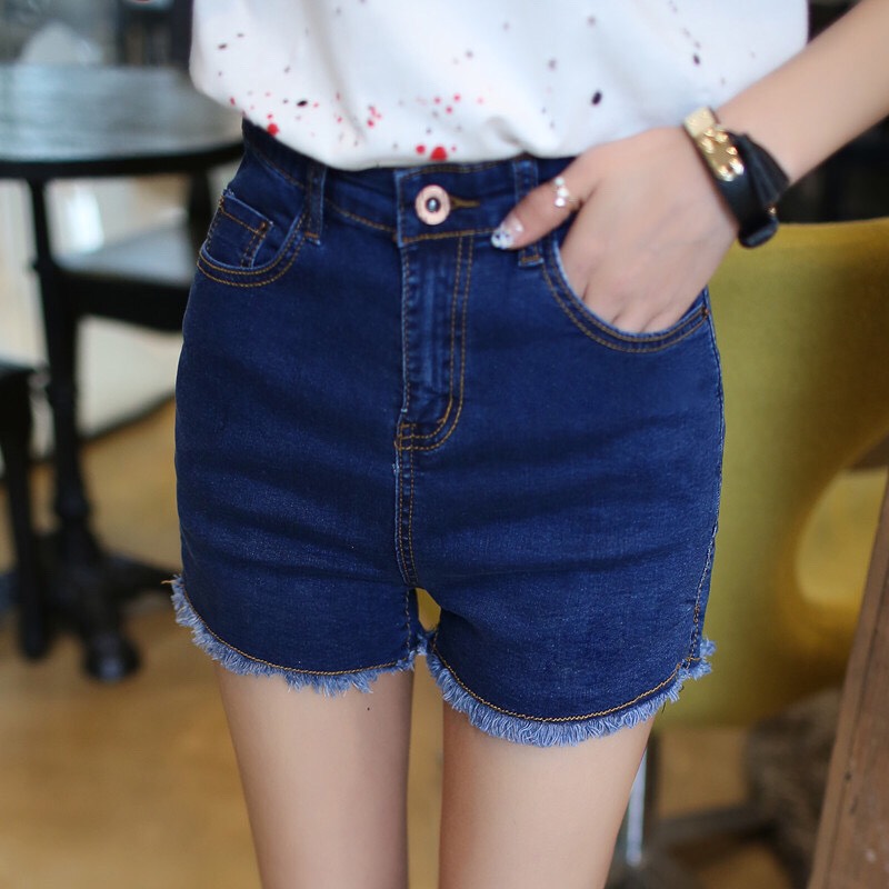 Quần Short Jeans Nữ Co Giãn