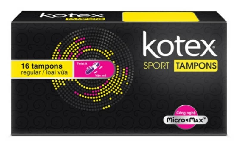 Băng vệ sinh Kotex Sport Tampon (16 miếng)