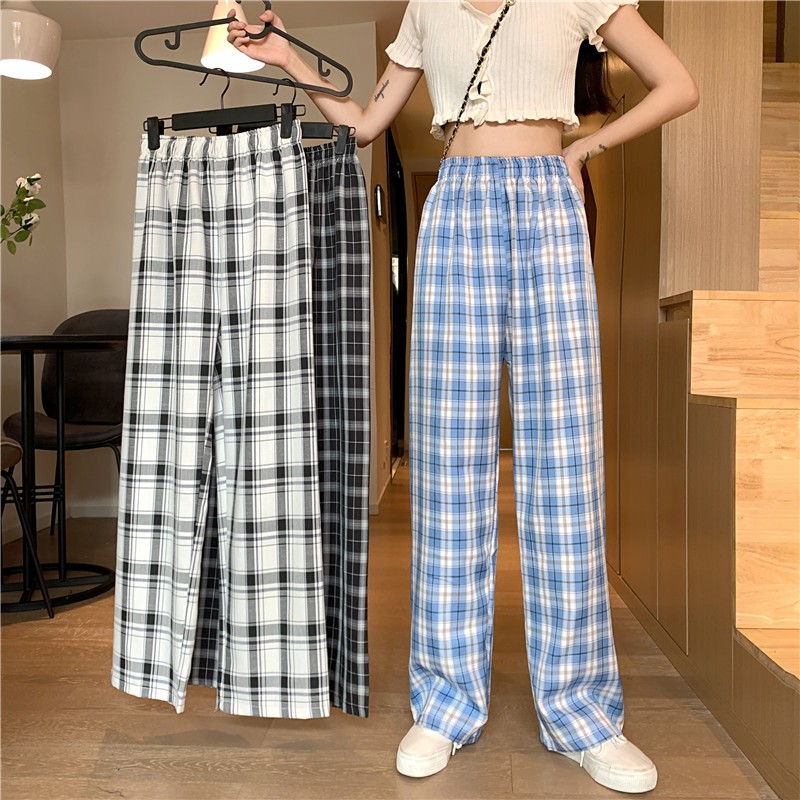 Quần kẻ suông nhiều màu KTH1120