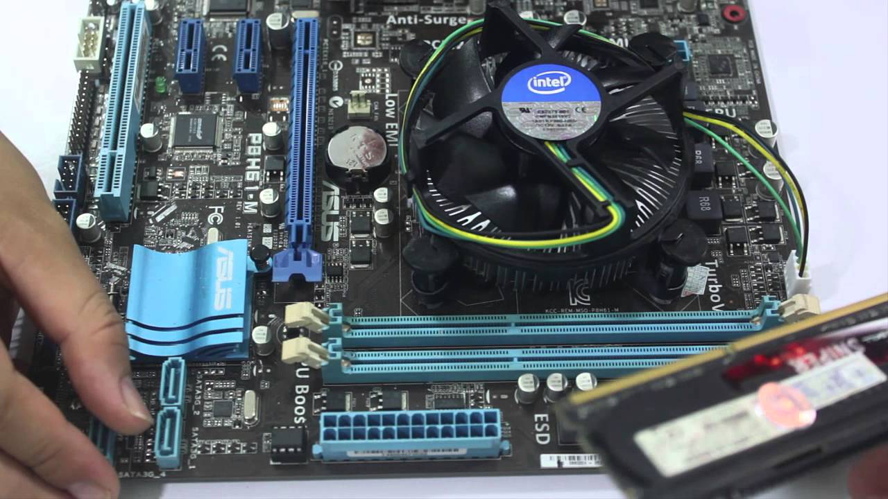 Quạt tản nhiệt CPU máy tính Socket 1155/1151/1150 (Màu đen, bạc)