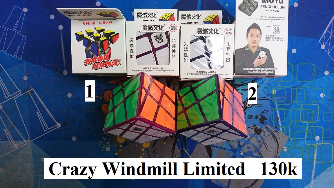 Biến thể Rubik FlagShip Siêu Giảm Giá. Crazy WIndmill Transparent