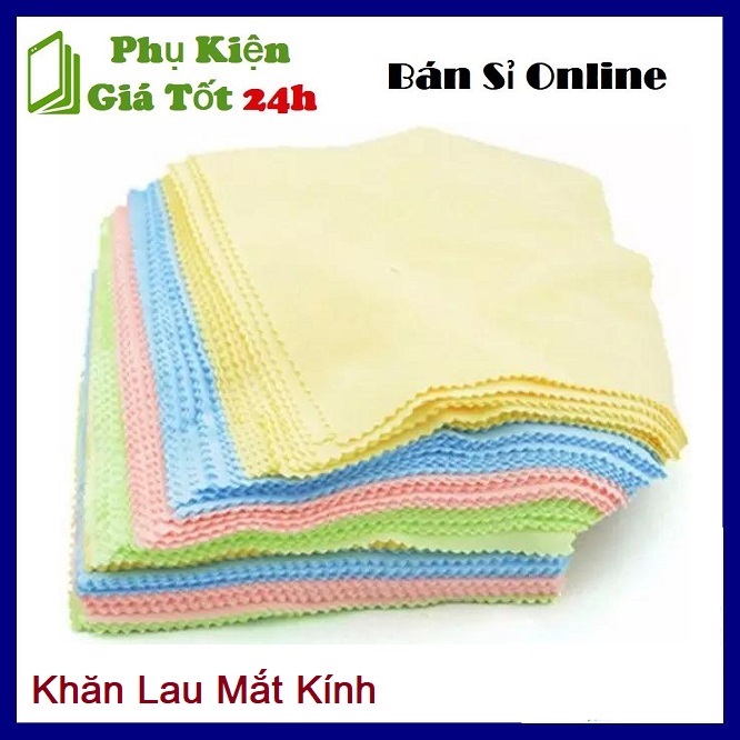 [HCM]⚡ Combo 10 khăn lau kính chuyên dụng - Sét 10 Khăn Lau Mắt Kính Đa Năng ⚡