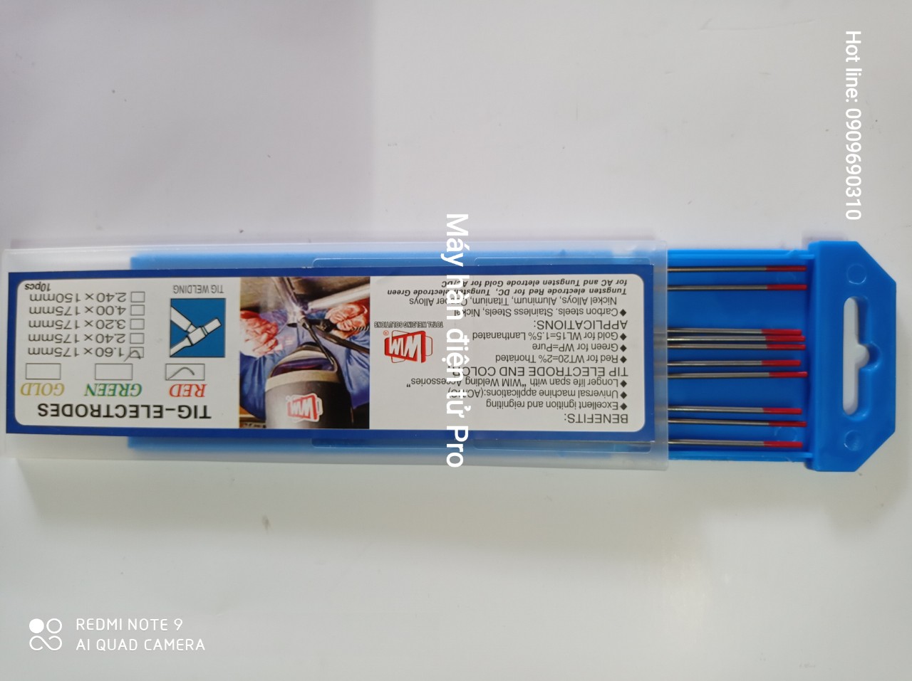 [HCM]Kim hàn Tig inox 1.6mm Wim(hộp 10 kim)