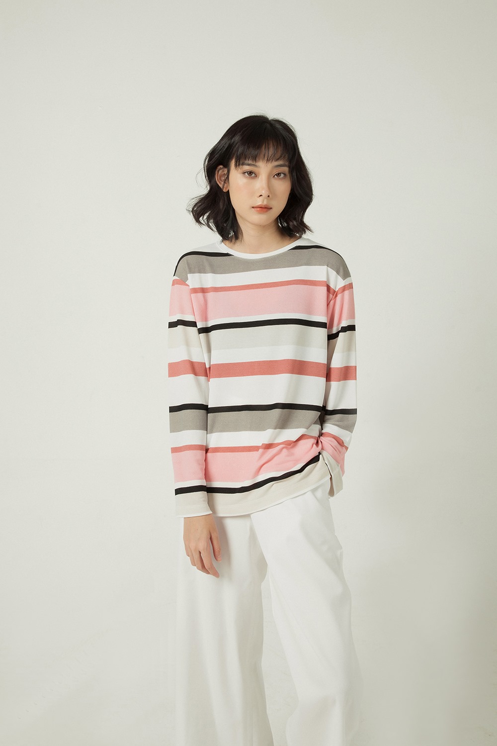 Áo Thun Sweater Kẻ Ngang [Madelen]