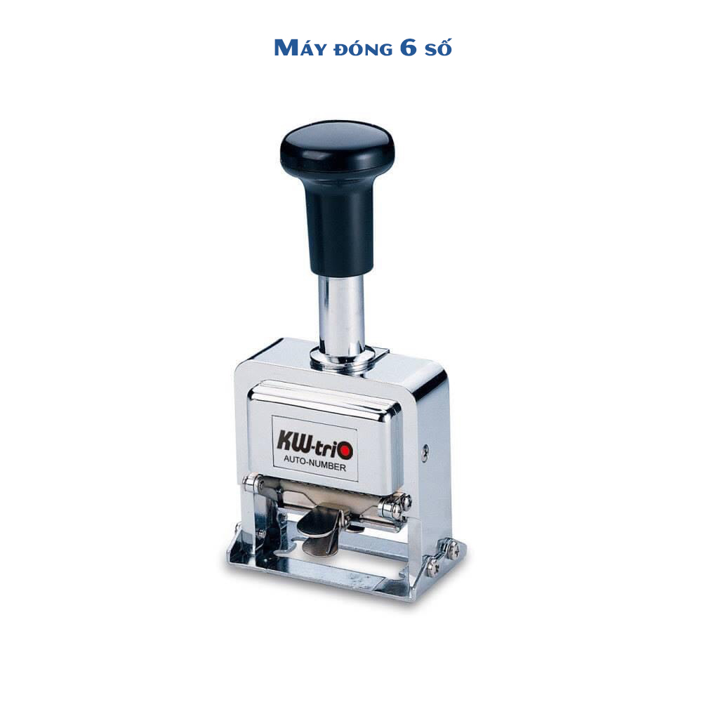 Máy đóng số 6 số kw trio 02060 - numbering machine 6 số cao 5mm dùng đóng số trang, số seri...