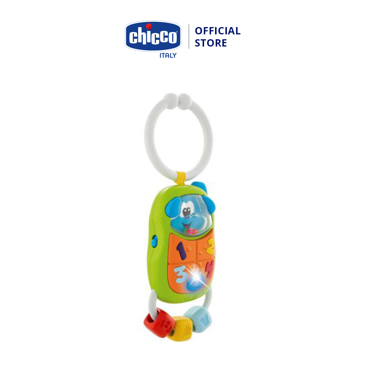 Đồ chơi điện thoại phát nhạc có móc treo Chicco