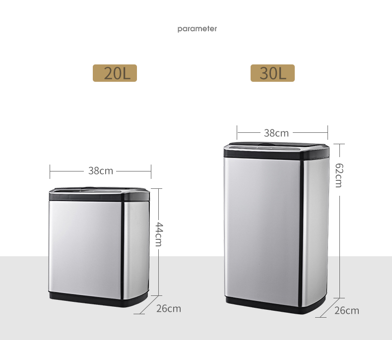 Thùng rác thông minh 30L GEV-H51-B