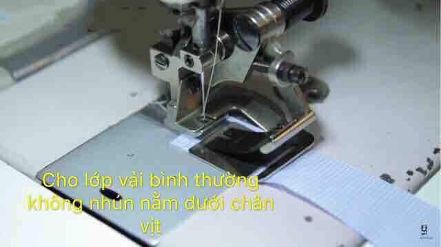 Chân vịt xếp ly máy 1 kim công nghiệp