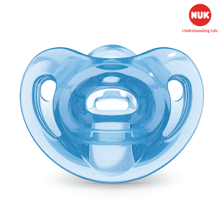 TI GIẢ NUK SENSITIVE SILICONE 6-18M