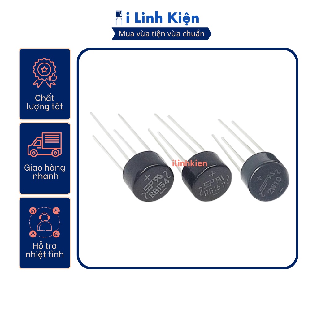 2W10 Diode cầu 2A 1000V DIP-4 chính hãng SEP