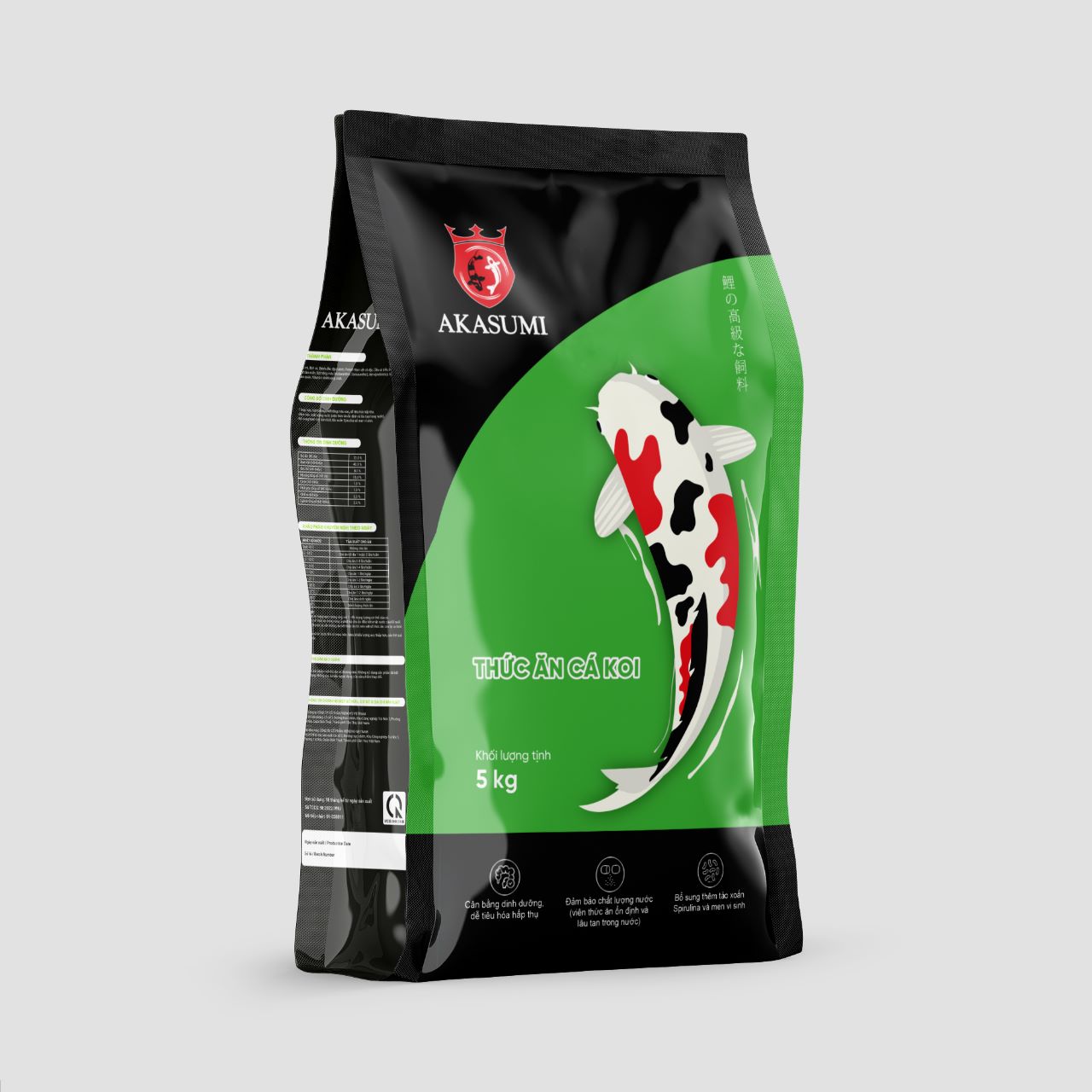 Thức ăn cho cá koi túi 5kg