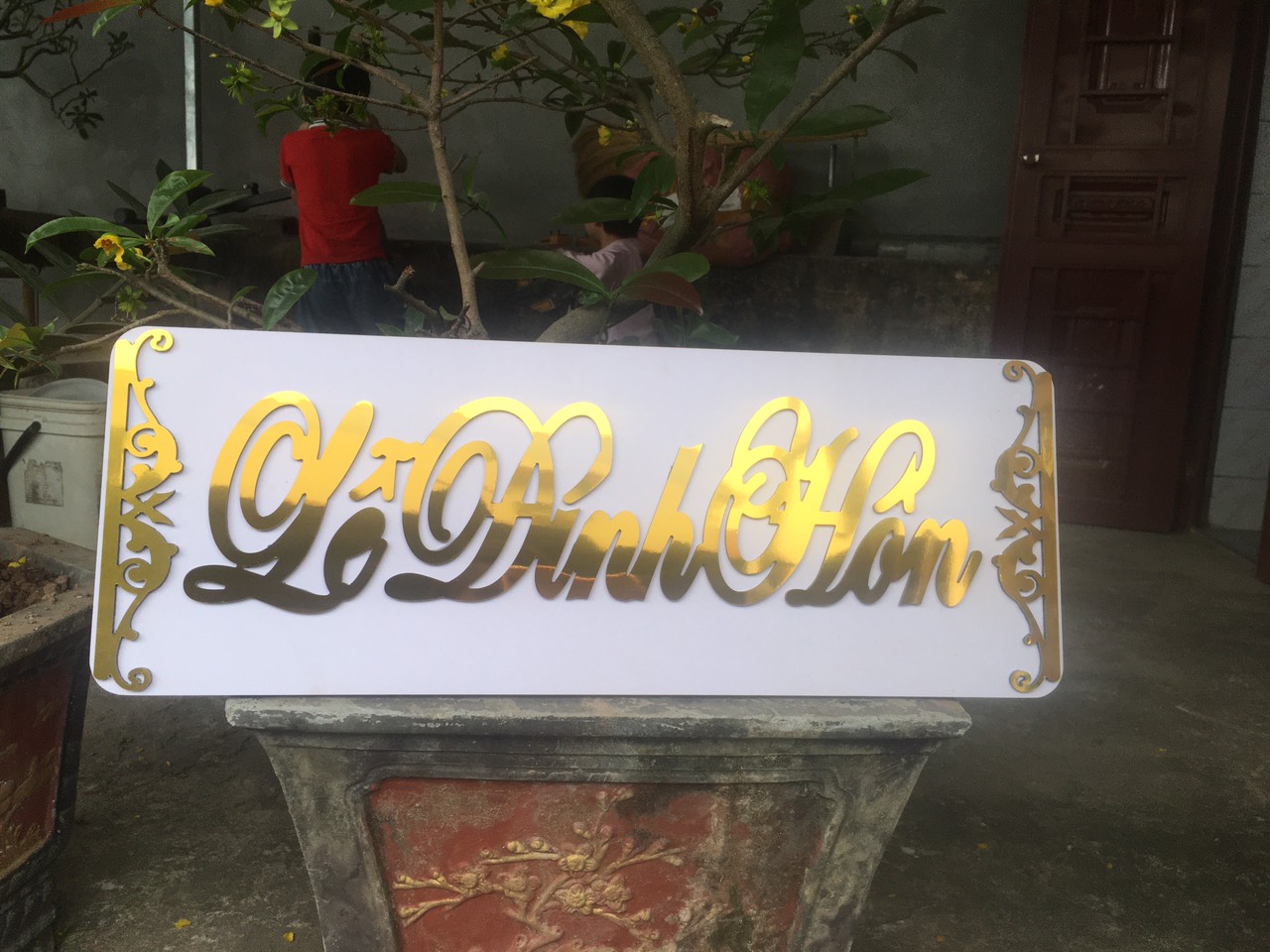 BẢNG TREO CỔNG đám cưới