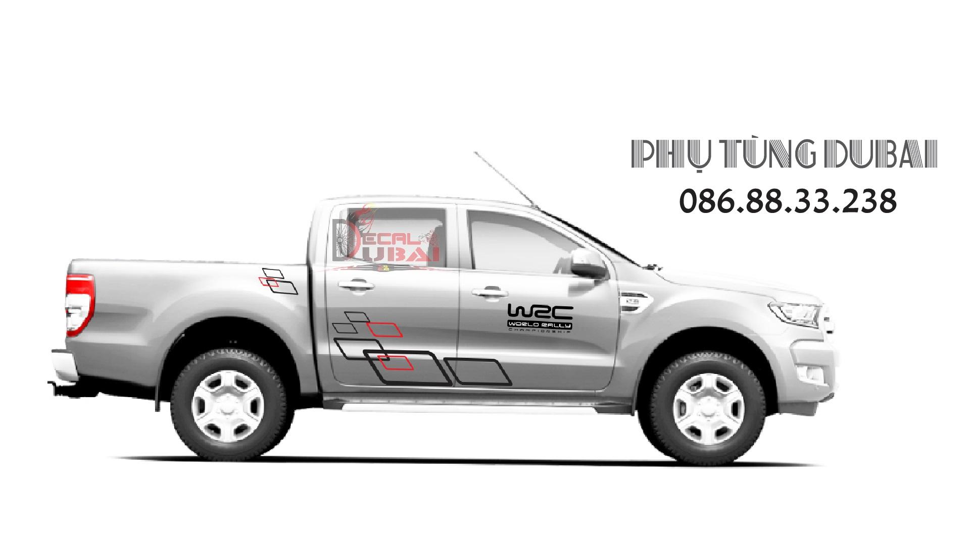 Tem dán sườn xe ford ranger
