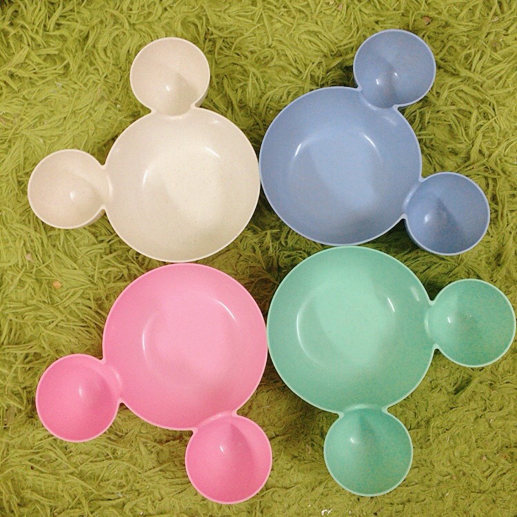 Khay ăn dặm Mickey nhựa lúa mạch