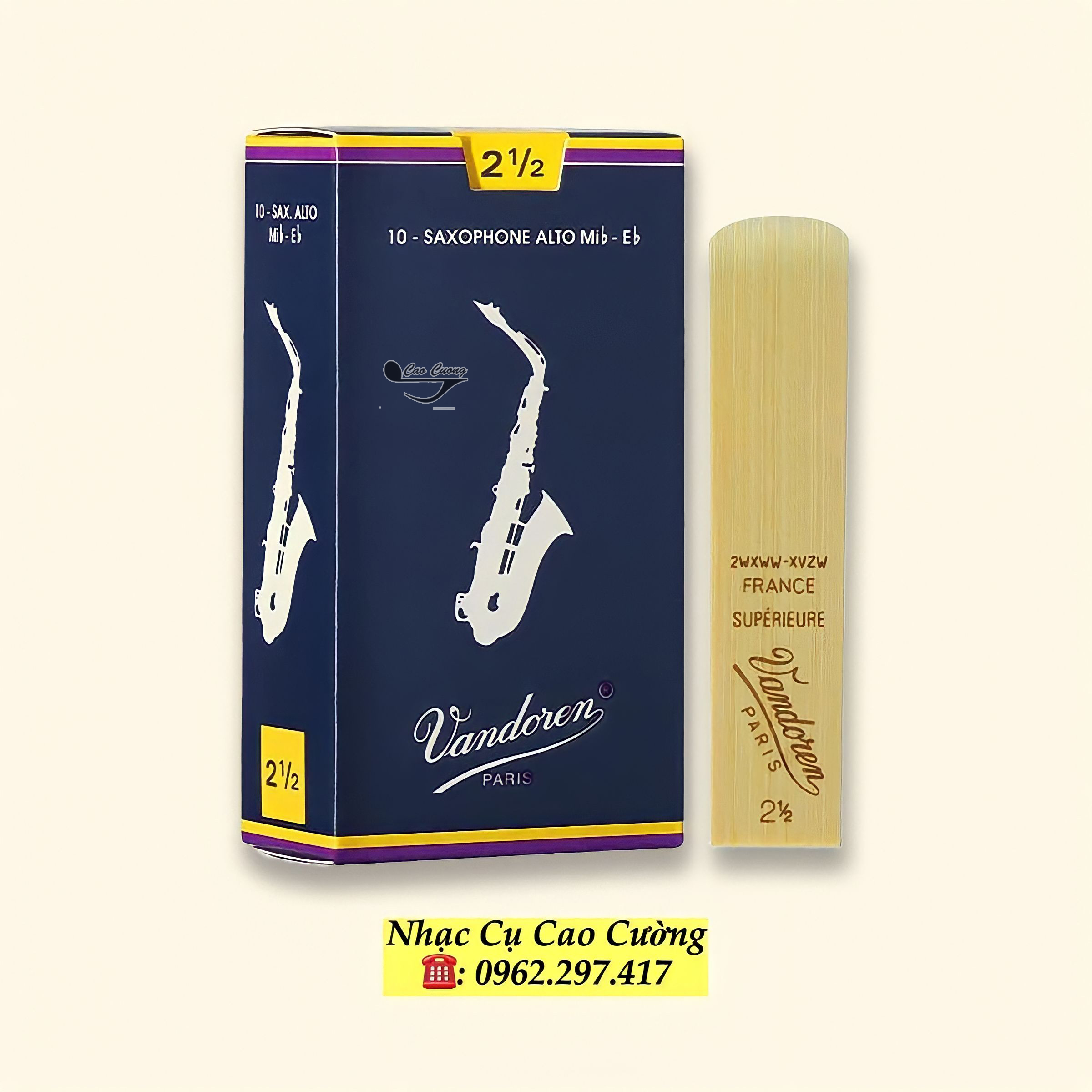 Dăm Kèn Saxophone Alto Vandoren 2.5 Nhạc Cụ Cao Cường
