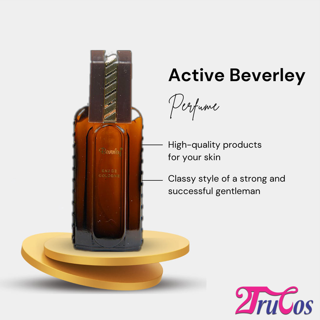 Beverley Eau De Cologne 140ml (Gifts, Woody & Floral scent, incense 3 - 6 hours) 2Trucos